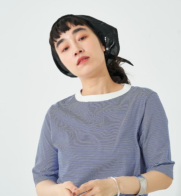 collex「カットワーク刺繍トライアングルスカーフ」|バンダナ・スカーフ|