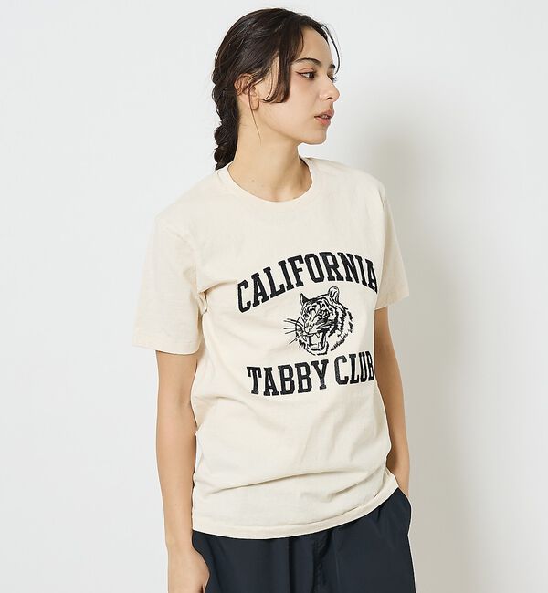 ABAHOUSE「【MIXTA/ミクスタ 】CREW NECK TABBY CAT Tシャツ」|Tシャツ・カットソー|