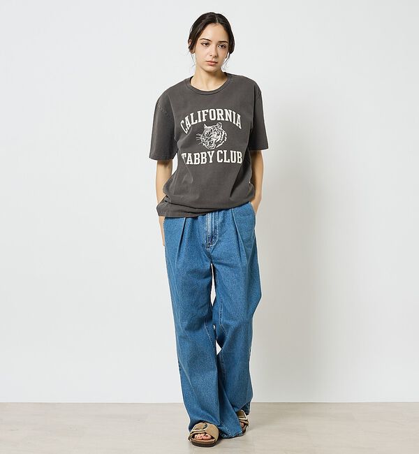 ABAHOUSE「【MIXTA/ミクスタ 】CREW NECK TABBY CAT Tシャツ」|Tシャツ・カットソー|