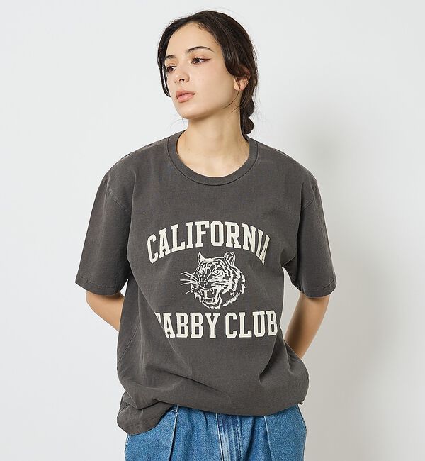 ABAHOUSE「【MIXTA/ミクスタ 】CREW NECK TABBY CAT Tシャツ」|Tシャツ・カットソー|