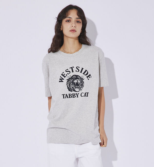 ABAHOUSE「【MIXTA/ミクスタ 】CREW NECK TABBY CAT Tシャツ」|Tシャツ・カットソー|