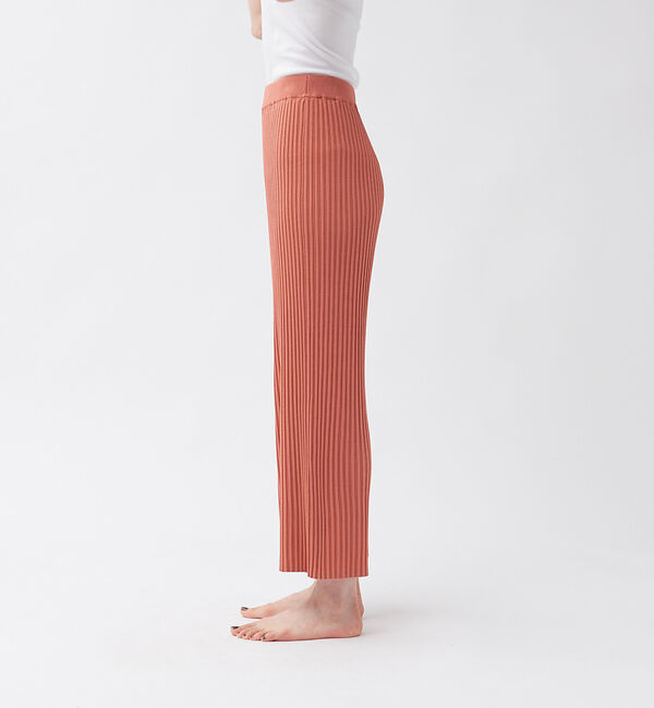qualite「【WEB・一部店舗限定】《セットアップ対応》リブニットワイドパンツ」|その他|