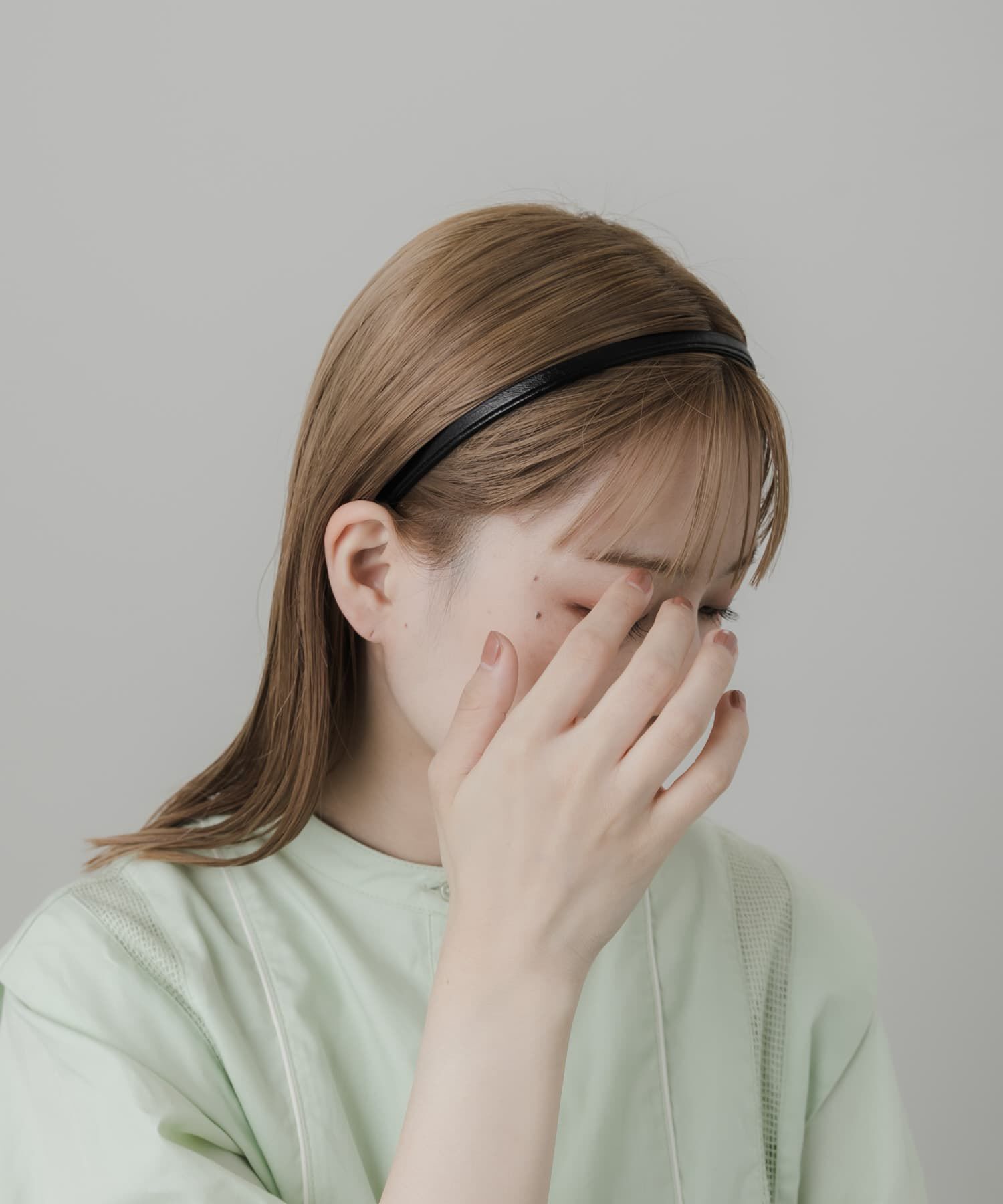 SMELLY「スリムフェイクレザーカチューシャ」|カチューシャ|