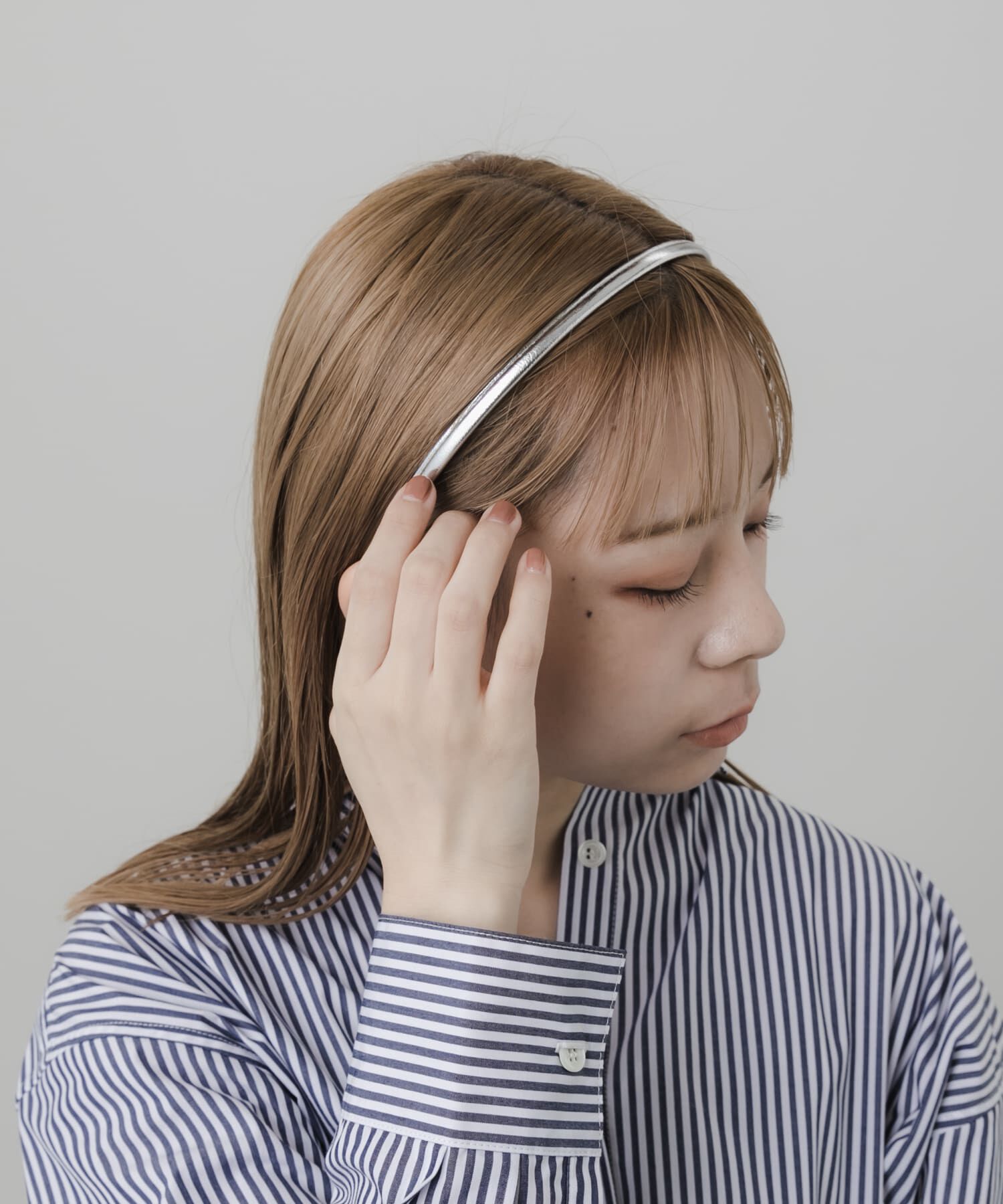 SMELLY「スリムフェイクレザーカチューシャ」|カチューシャ|