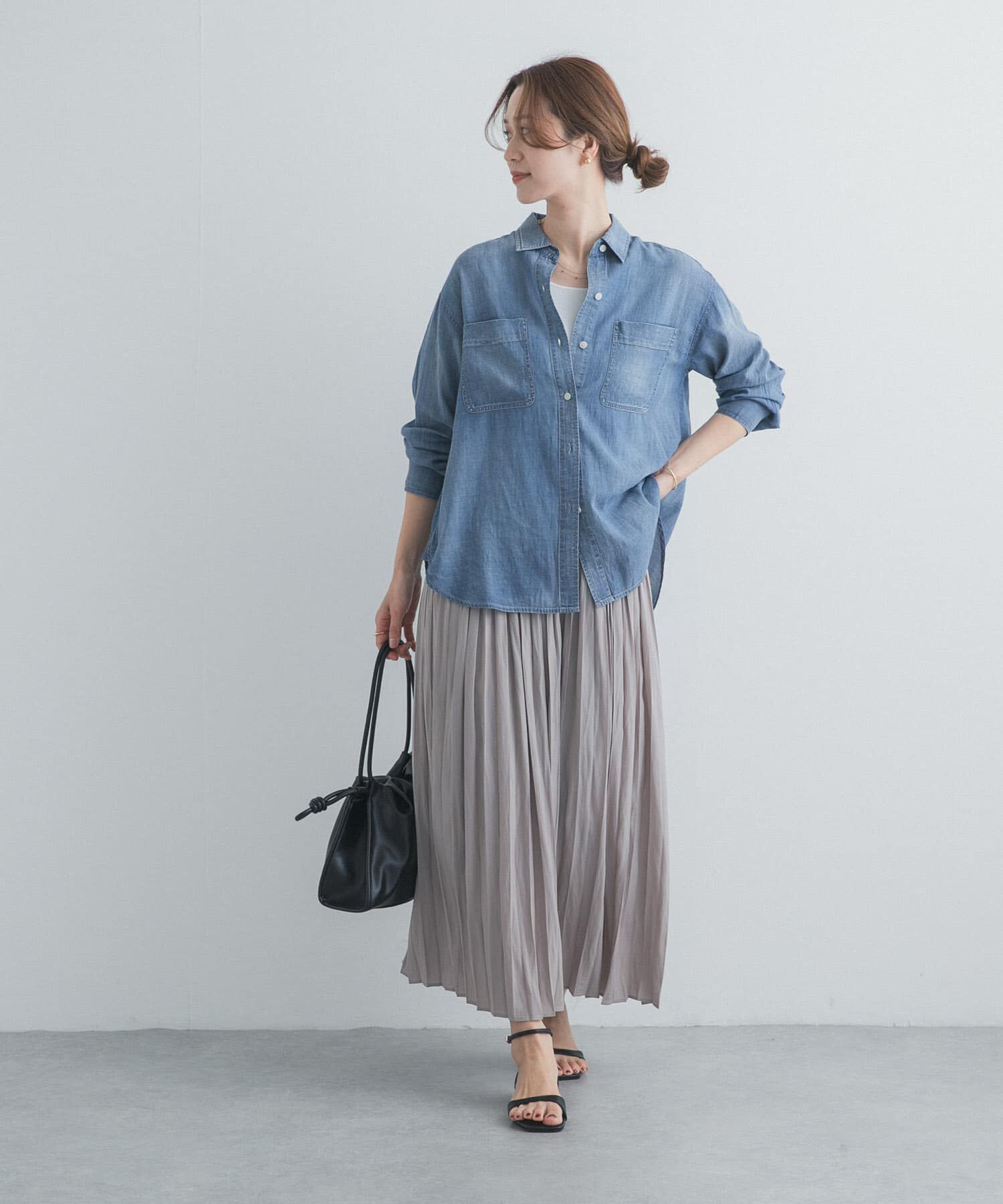 URBAN RESEARCH DOORS「ランダムプリーツスカート」|スカート|