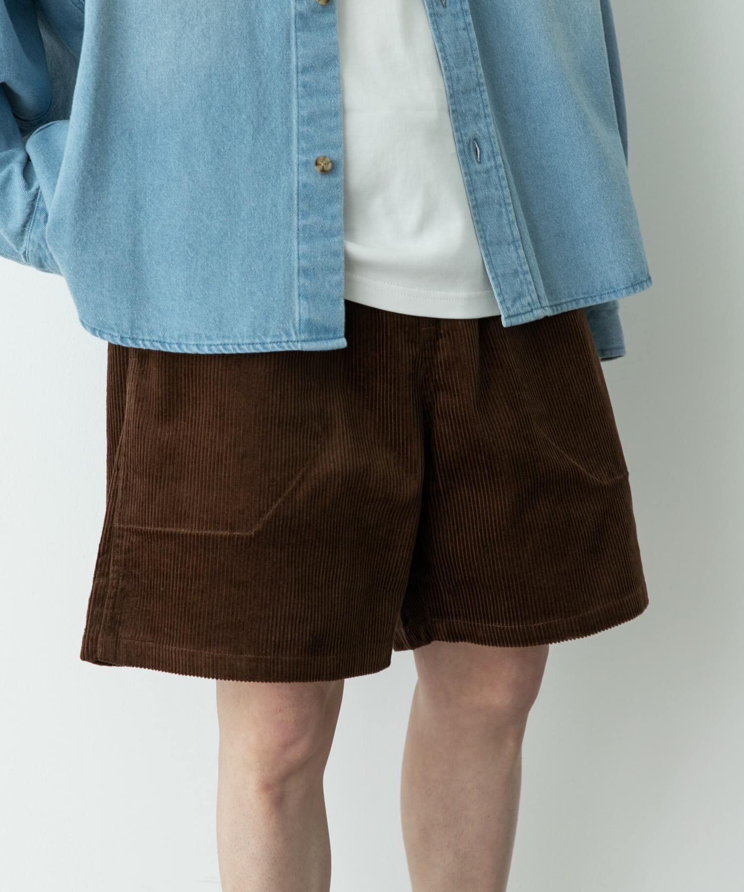 Sonny Label 「コーデュロイイージーバギーショートパンツ」|その他|ブラウン