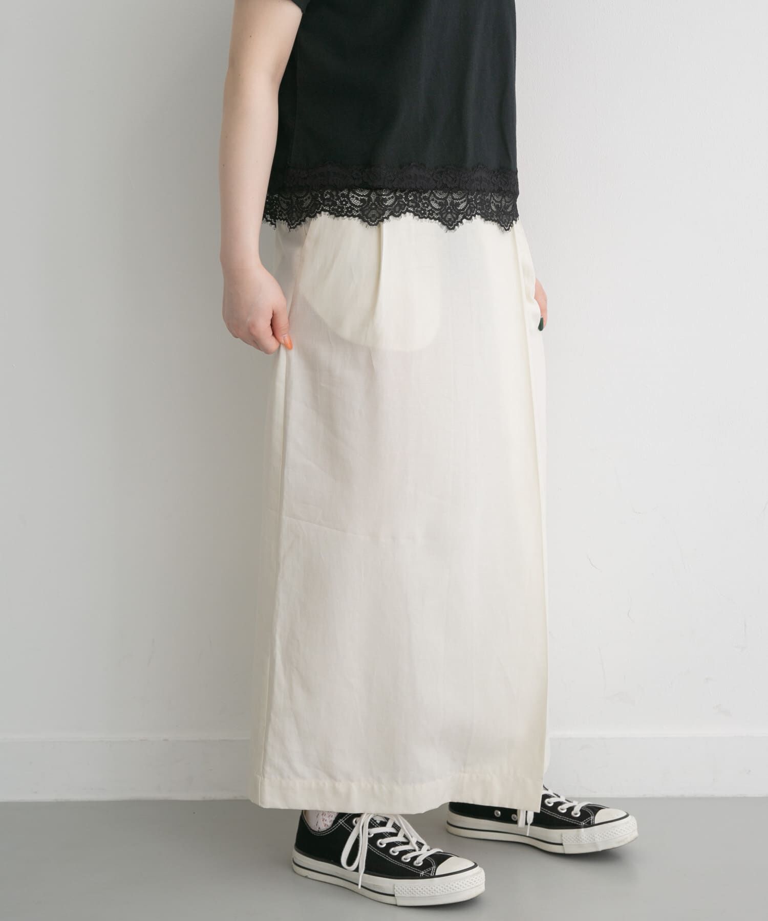 URBAN RESEARCH DOORS「FORK&SPOON　ラップスカート」|スカート|