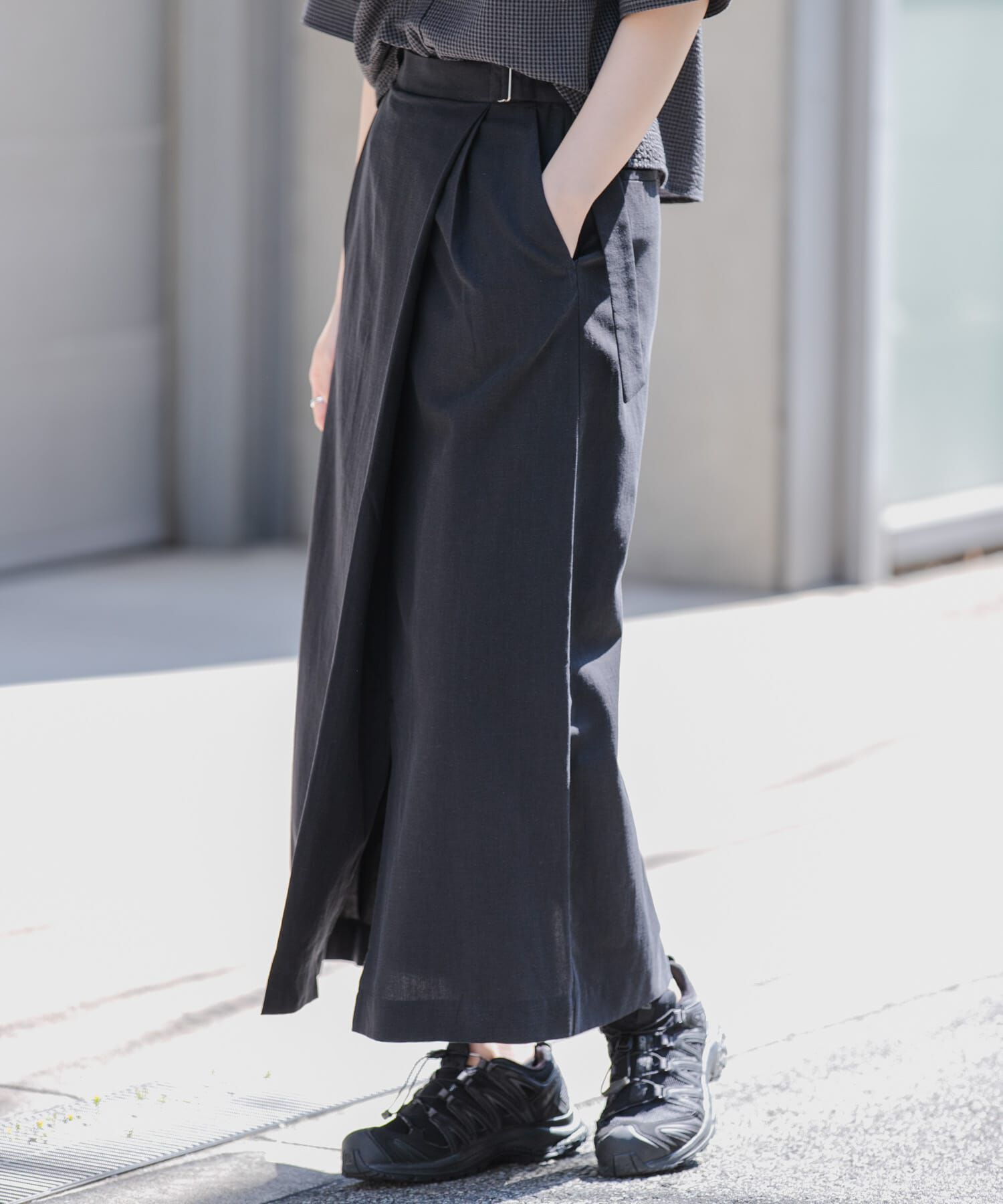 URBAN RESEARCH DOORS「FORK&SPOON　ラップスカート」|スカート|