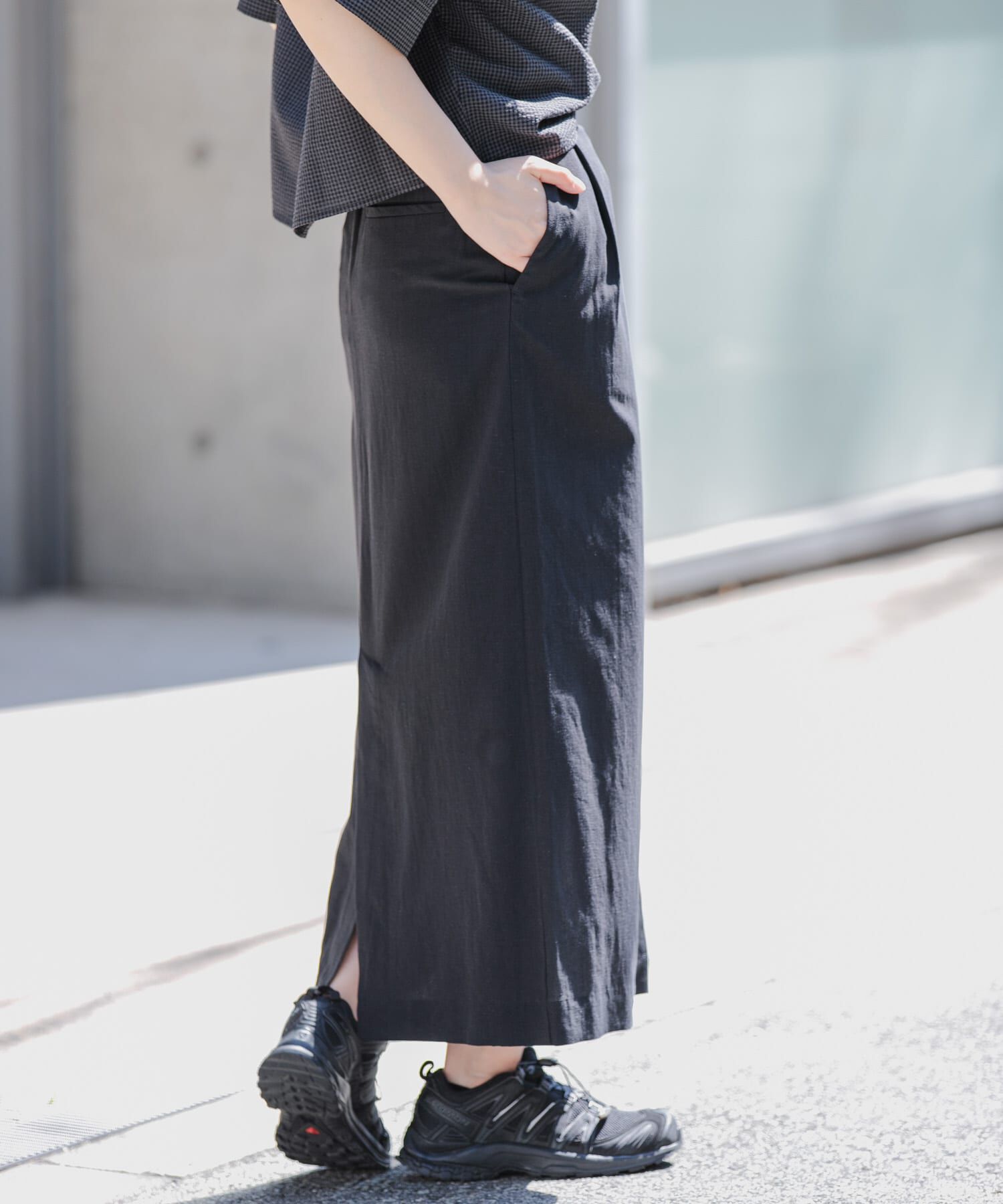 URBAN RESEARCH DOORS「FORK&SPOON　ラップスカート」|スカート|