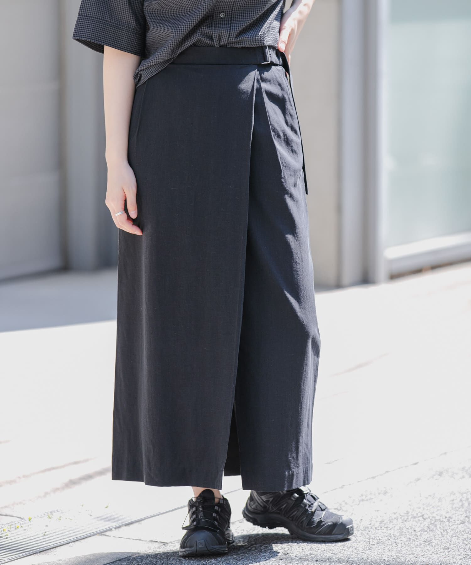 URBAN RESEARCH DOORS「FORK&SPOON　ラップスカート」|スカート|