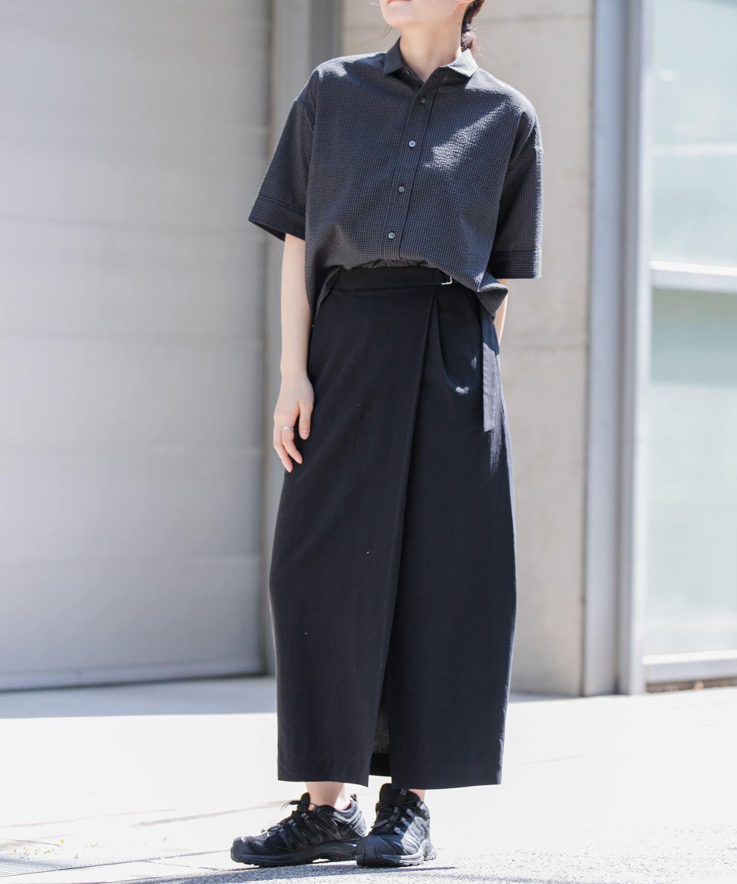 URBAN RESEARCH DOORS「FORK&SPOON　ラップスカート」|スカート|
