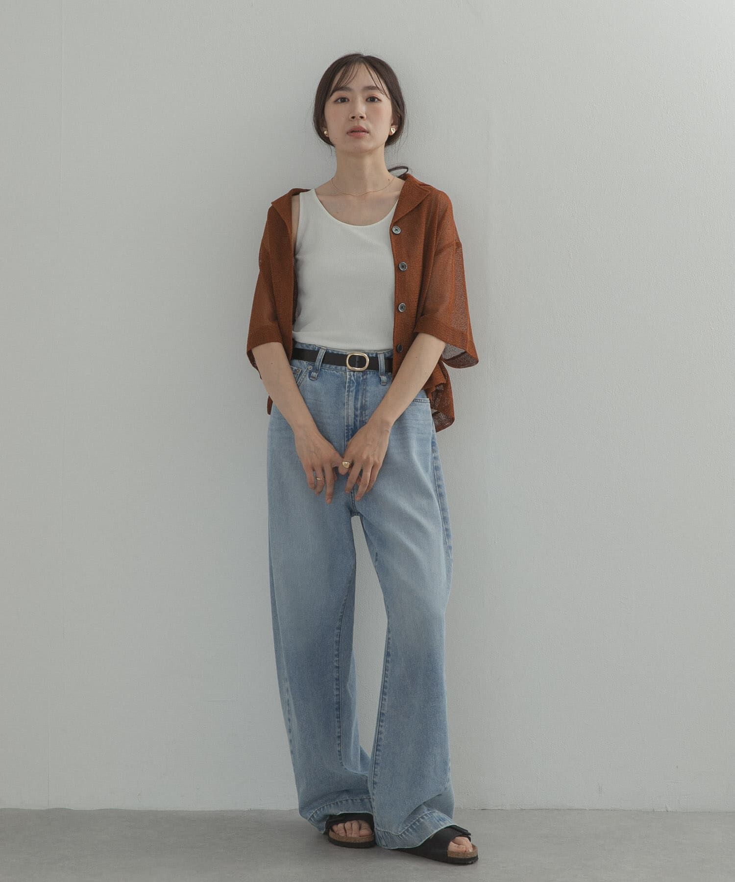URBAN RESEARCH DOORS「テレコタンクトップ」|タンクトップ|