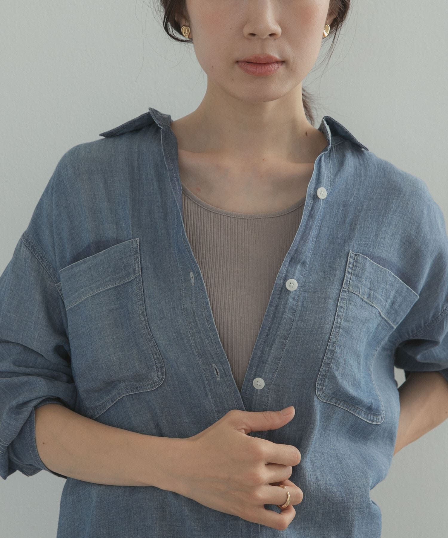 URBAN RESEARCH DOORS「テレコタンクトップ」|タンクトップ|
