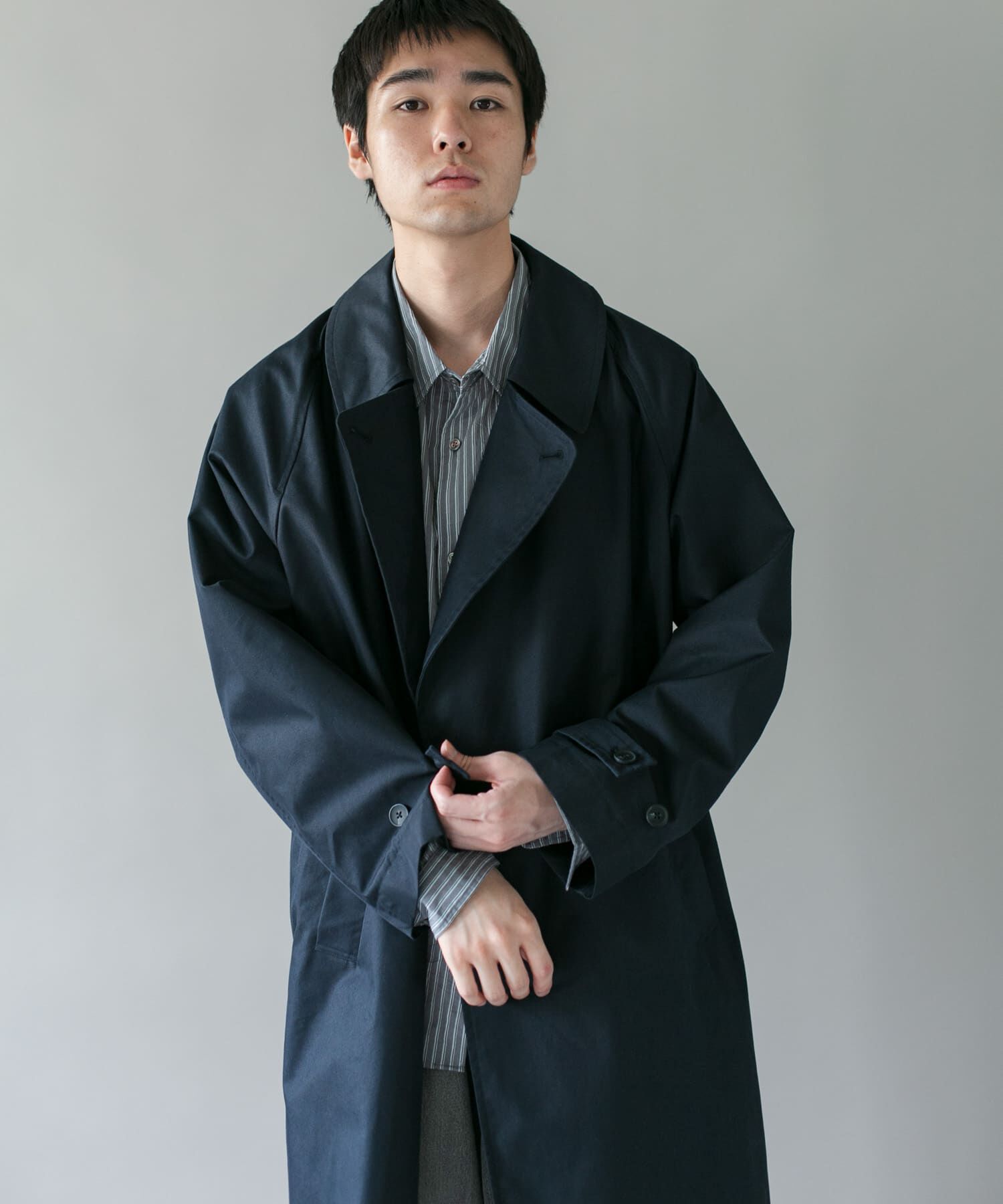 URBAN RESEARCH DOORS「TCツイル オーバーフィット トレンチコート」|トレンチコート|