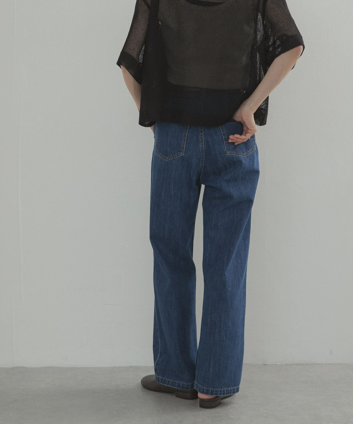 URBAN RESEARCH DOORS「デニムワイドパンツ」|デニム|