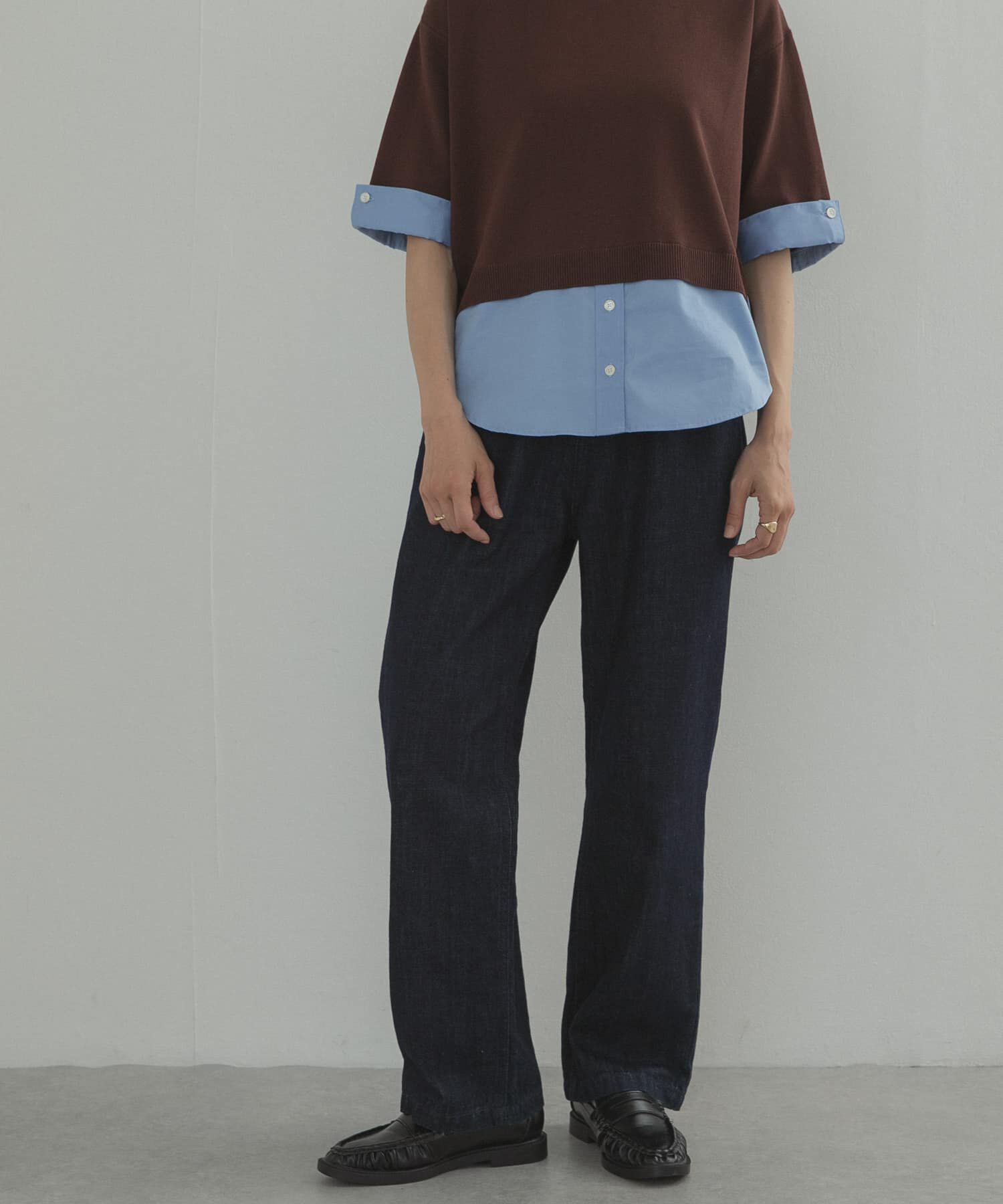 URBAN RESEARCH DOORS「デニムワイドパンツ」|デニム|