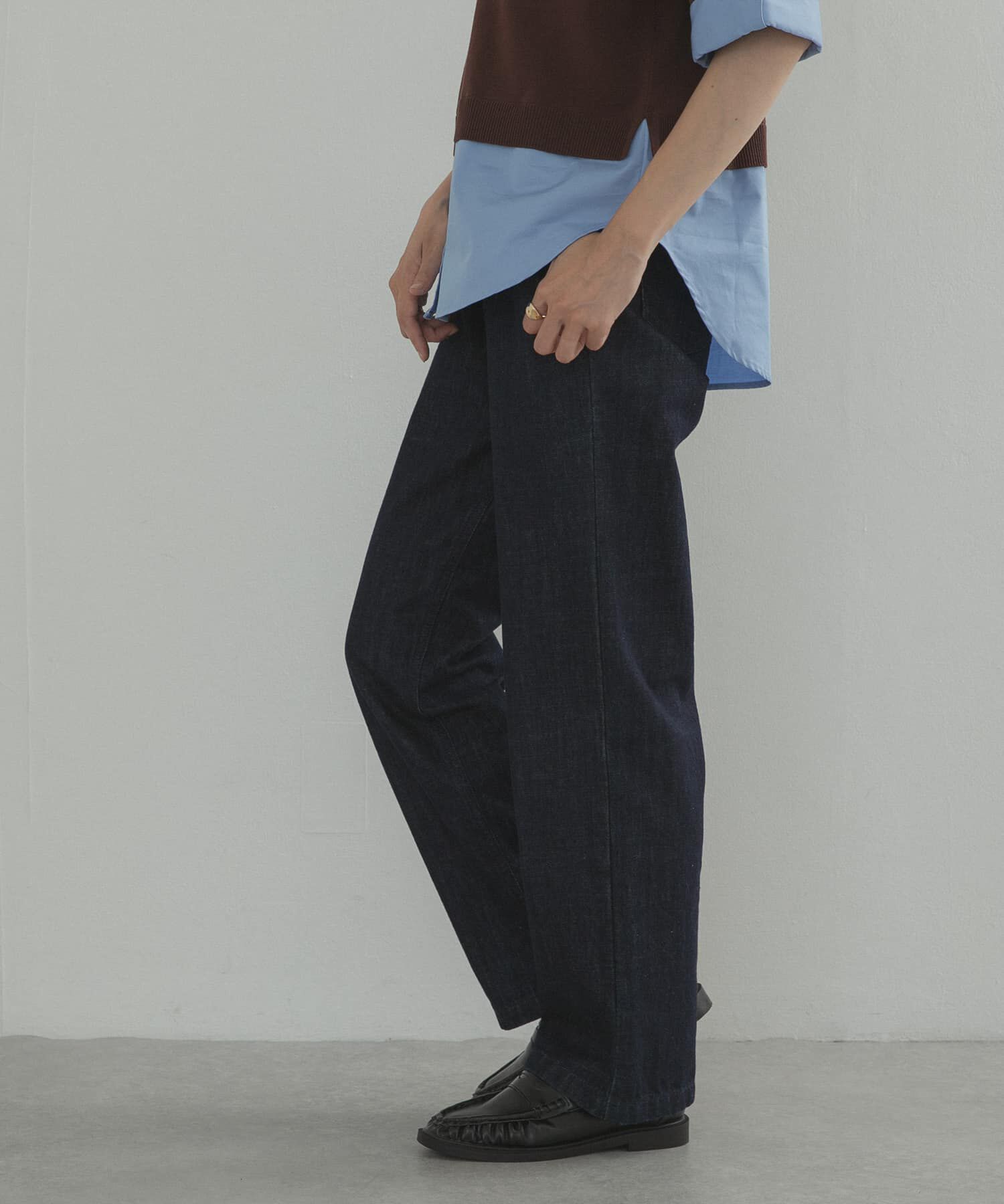URBAN RESEARCH DOORS「デニムワイドパンツ」|デニム|
