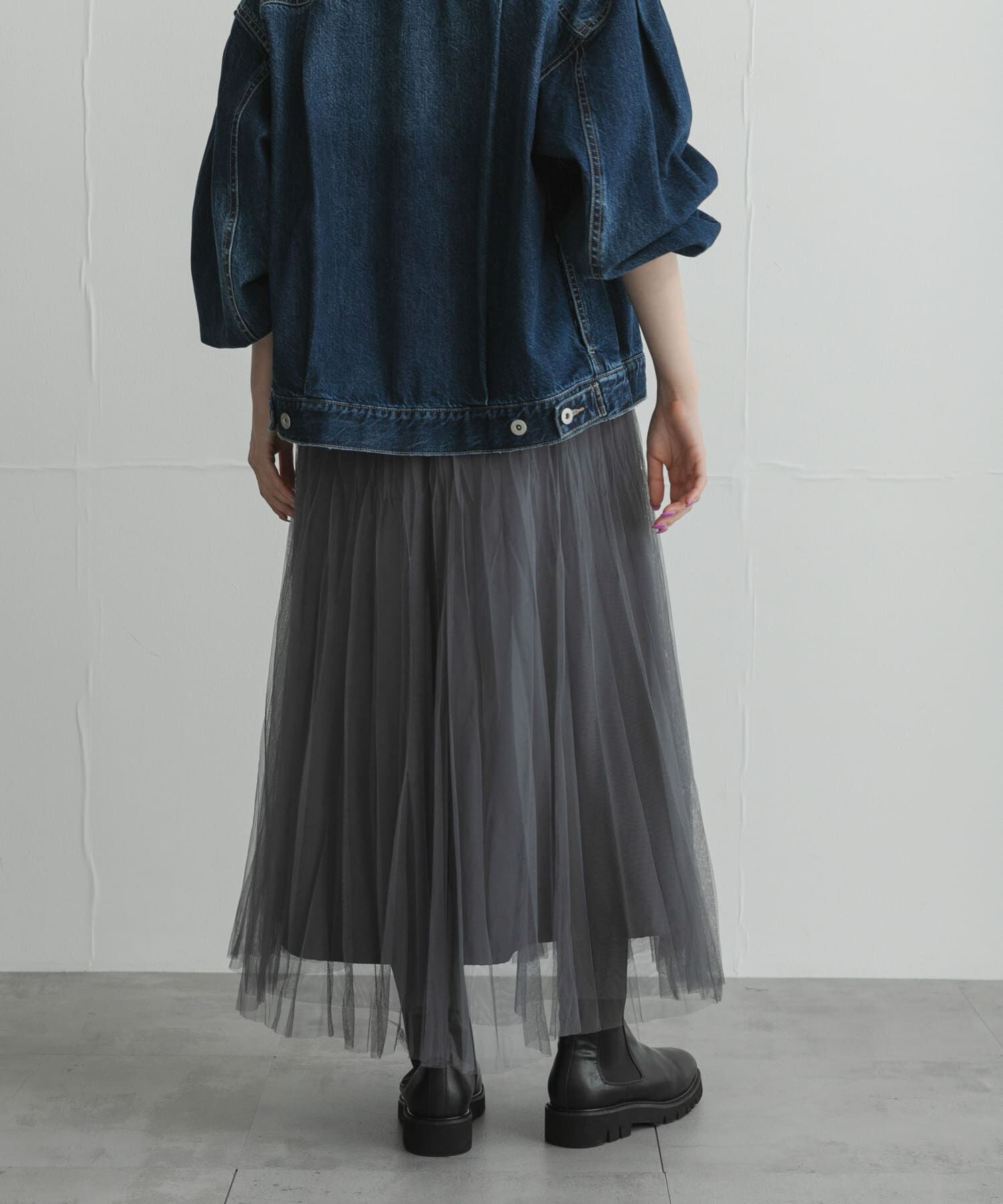 Sonny Label 「『WEB限定』チュールプリーツイージースカート」|スカート|