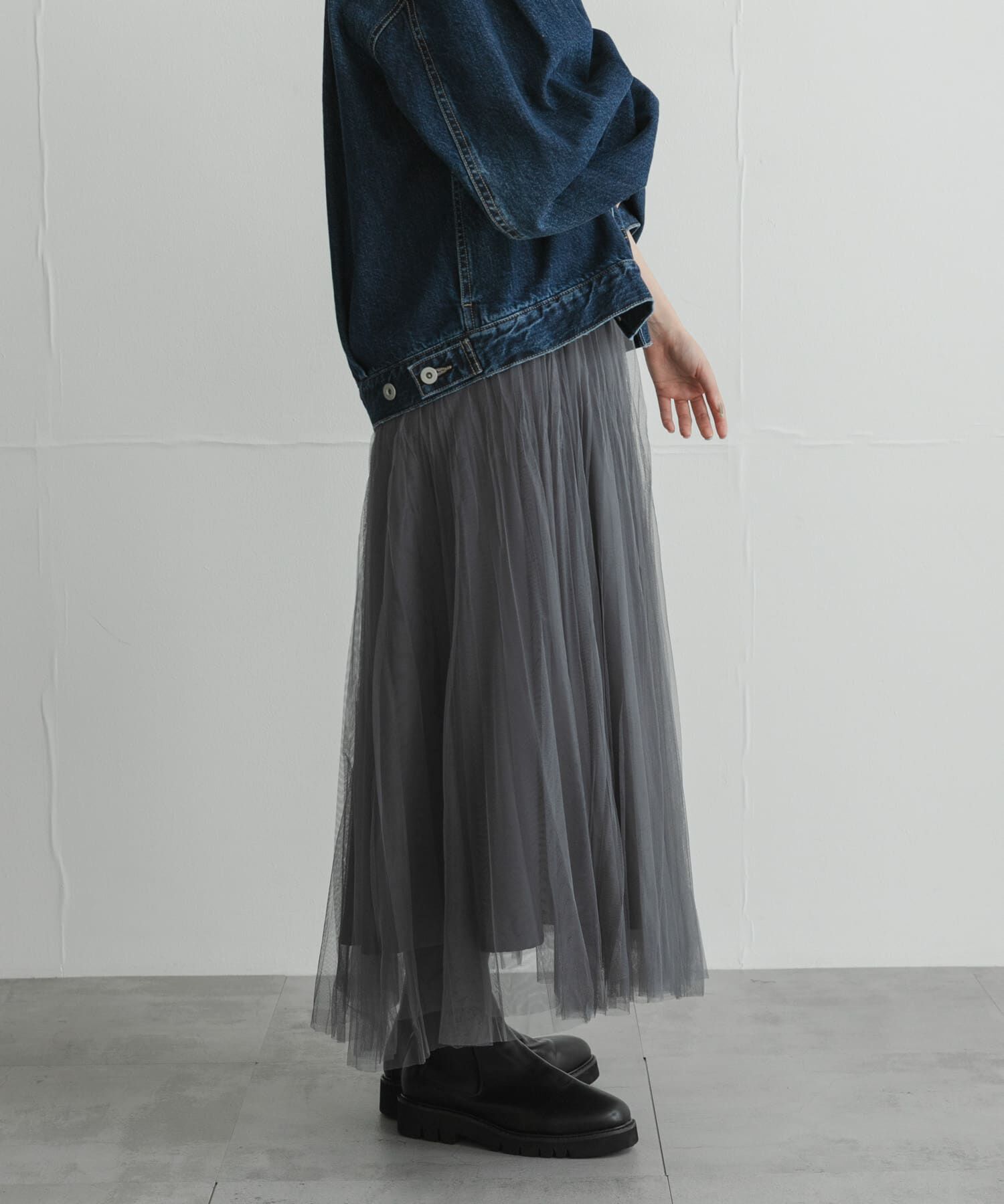 Sonny Label 「『WEB限定』チュールプリーツイージースカート」|スカート|