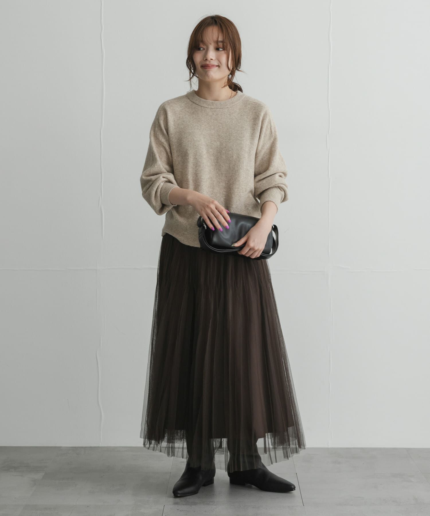 Sonny Label 「『WEB限定』チュールプリーツイージースカート」|スカート|