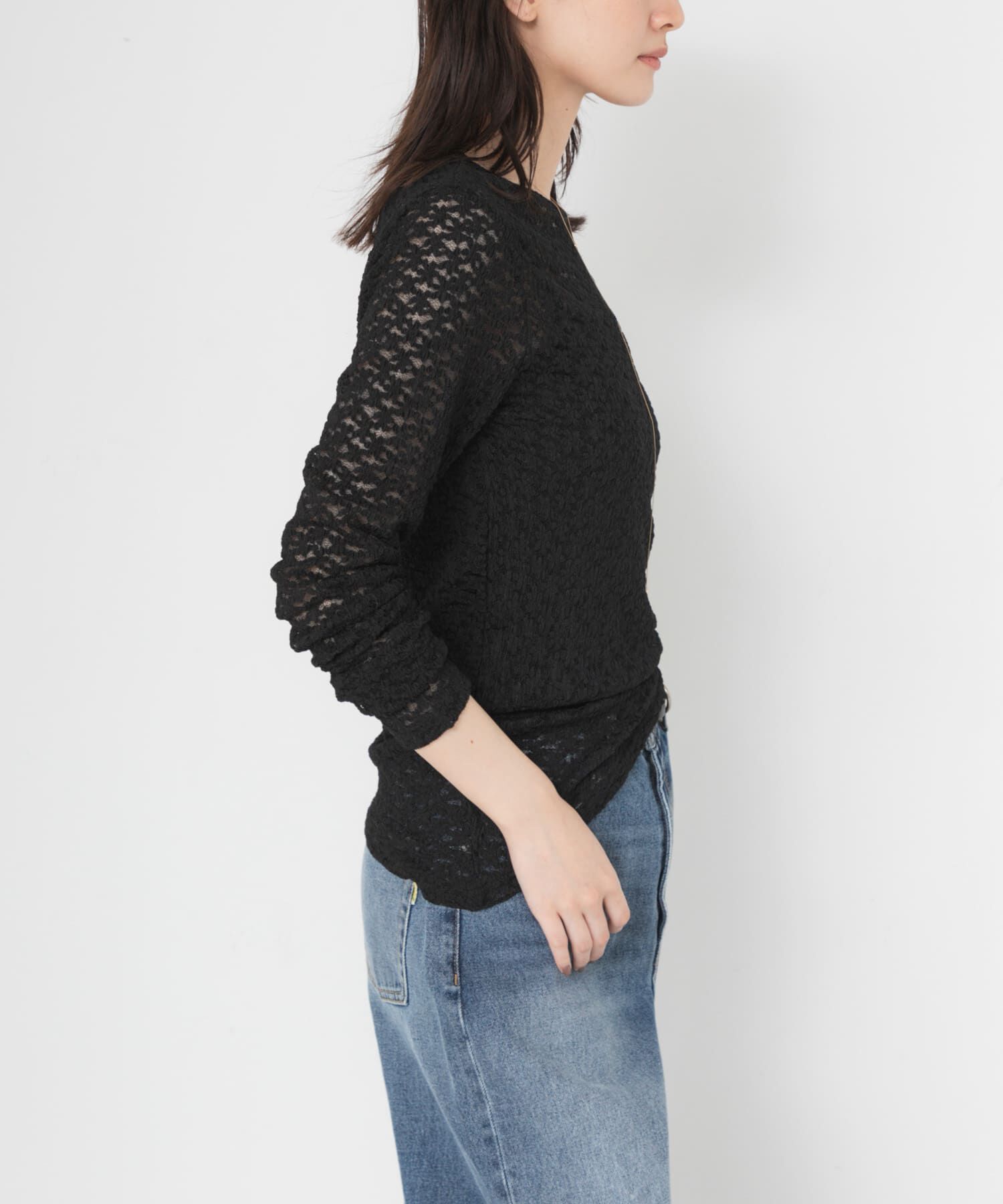 URBAN RESEARCH「ストレッチレースカットソー」|Tシャツ・カットソー|