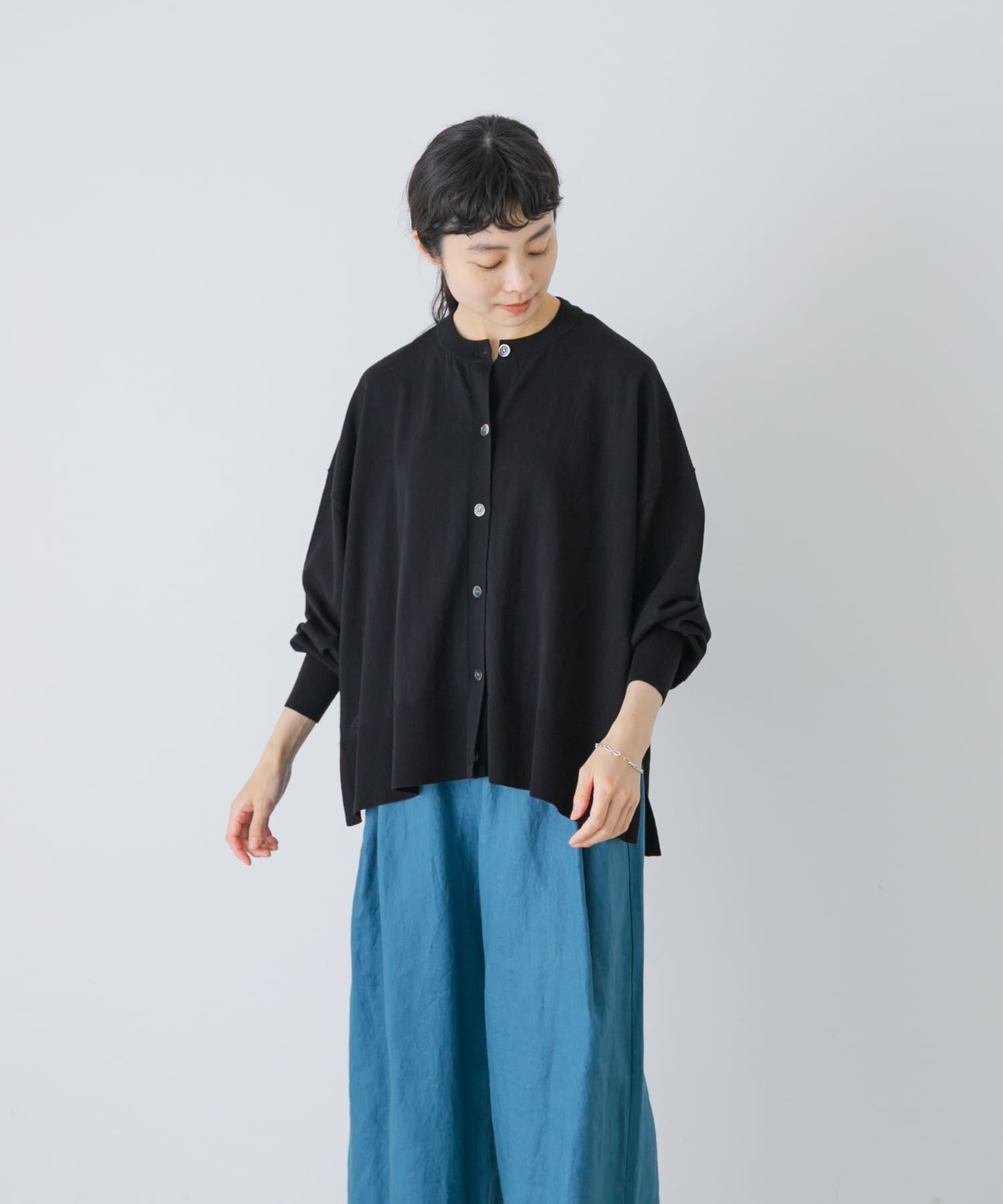 かぐれ「ハイツイストコットンワイドカーディガン」|カーディガン|
