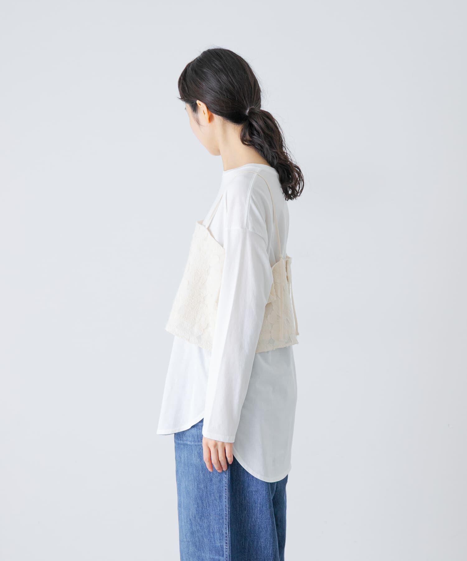 かぐれ「カッティング刺繍キャミソール」|キャミソール|