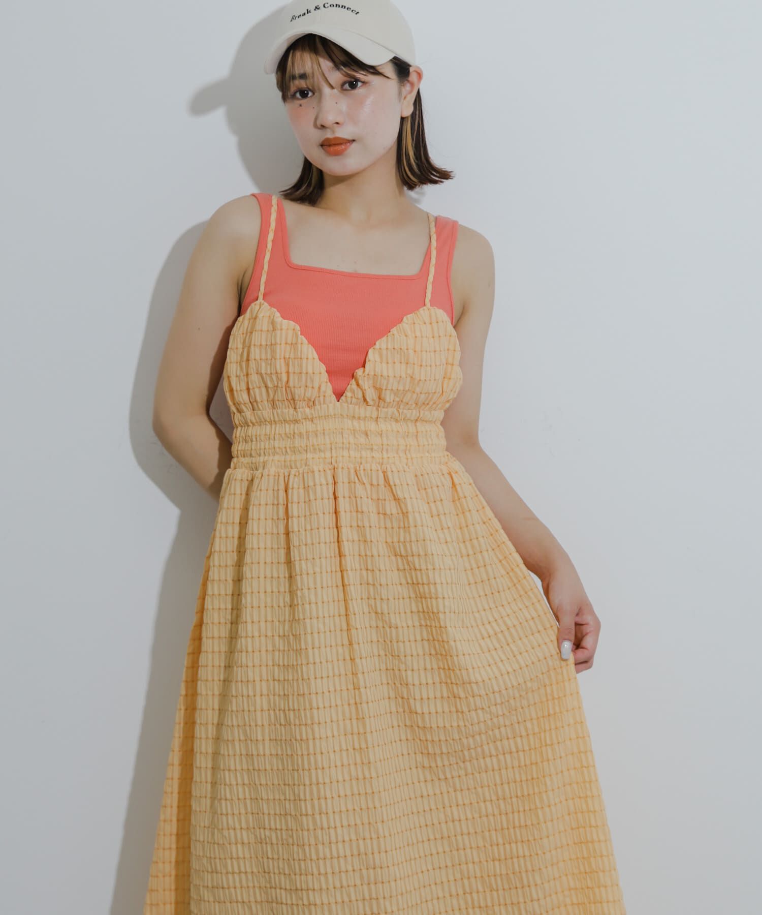 SENSE OF PLACE by URBAN RESEARCH「チェックキャミワンピース」|ワンピース|