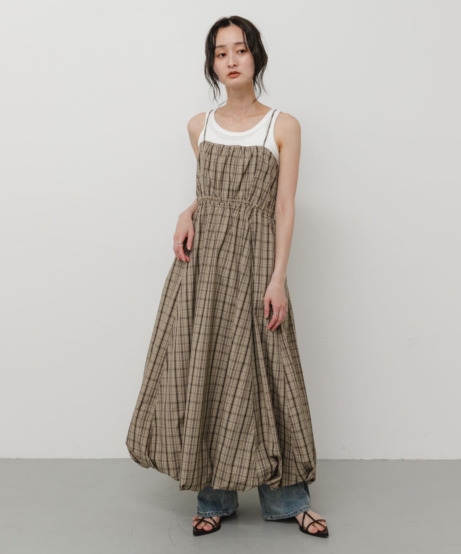 SENSE OF PLACE by URBAN RESEARCH「バルーンキャミワンピース」|ワンピース|