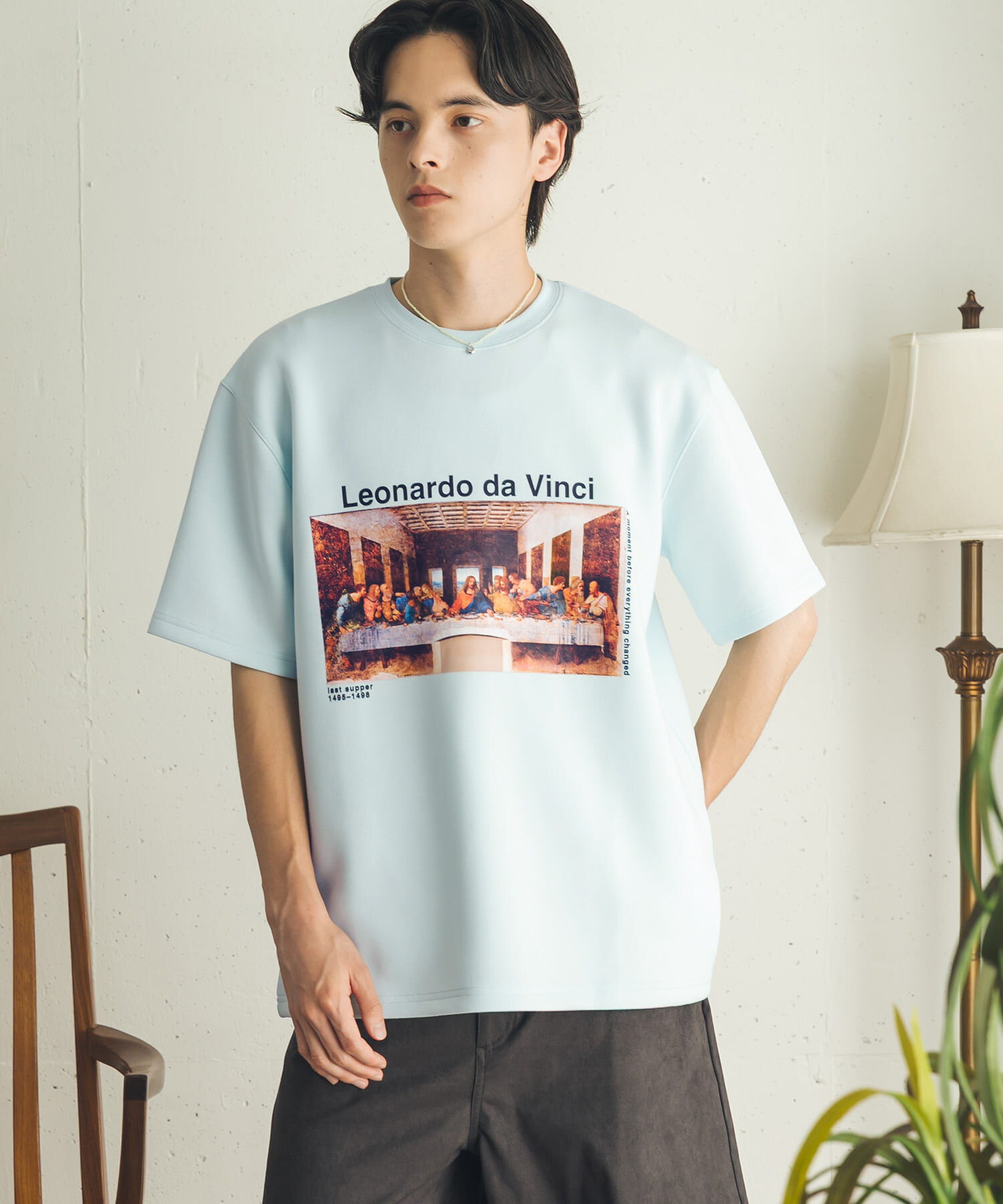 SENSE OF PLACE by URBAN RESEARCH「『別注』『イージーケア/吸水速乾/接触冷感』ART T-SHIRTS A(davinci)」|Tシャツ・カットソー|