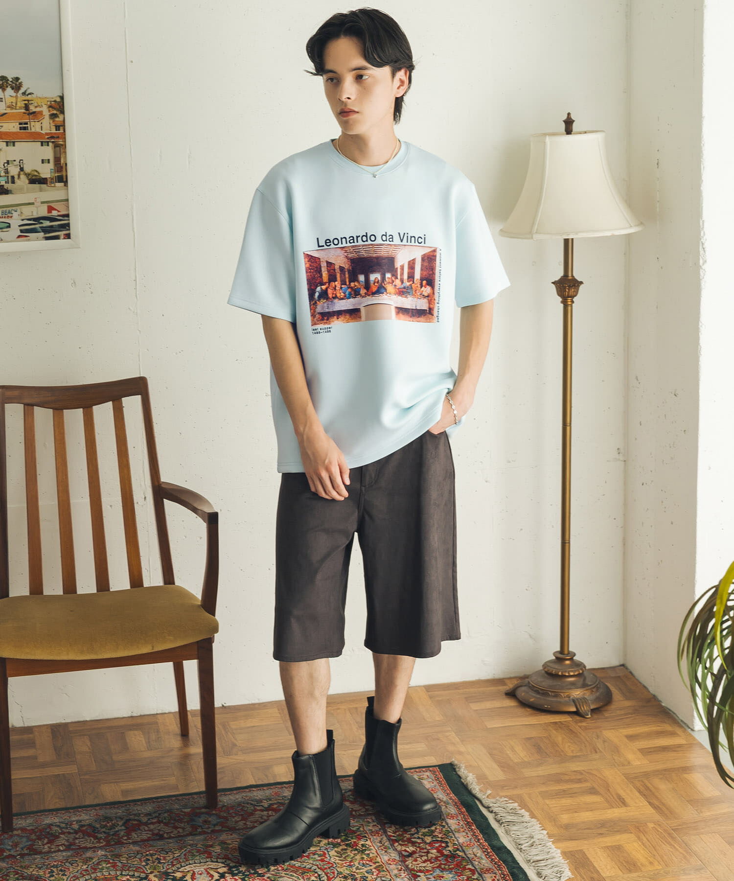 SENSE OF PLACE by URBAN RESEARCH「『別注』『イージーケア/吸水速乾/接触冷感』ART T-SHIRTS A(davinci)」|Tシャツ・カットソー|