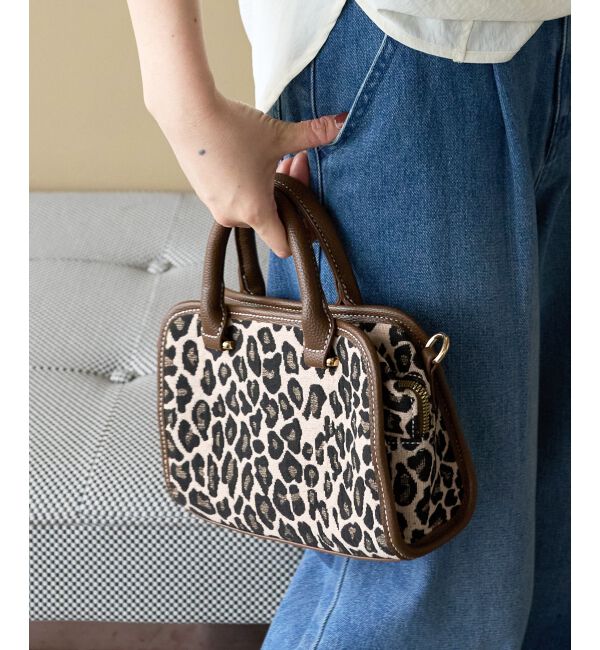  「レオパード2wayボストンバッグ」|ボストンバッグ|