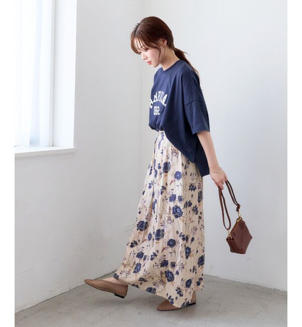  「《WEB限定》ボタニカルフラワースカート」|スカート|