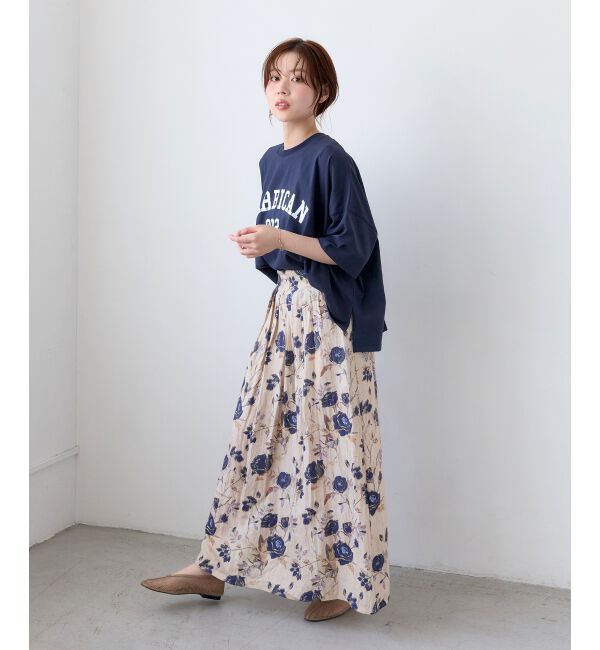  「《WEB限定》ボタニカルフラワースカート」|スカート|