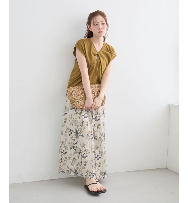  「《WEB限定》ボタニカルフラワースカート」|スカート|