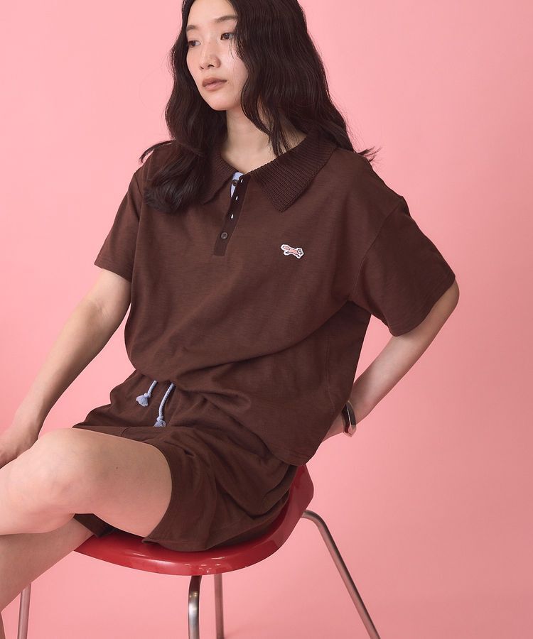 AMERICAN HOLIC「【PENNEY'S】配色ポロ+ショートパンツ」|オールインワン|