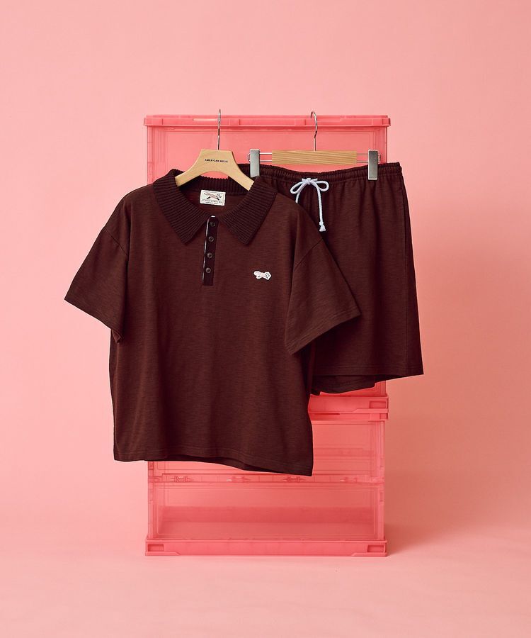 AMERICAN HOLIC「【PENNEY'S】配色ポロ+ショートパンツ」|オールインワン|