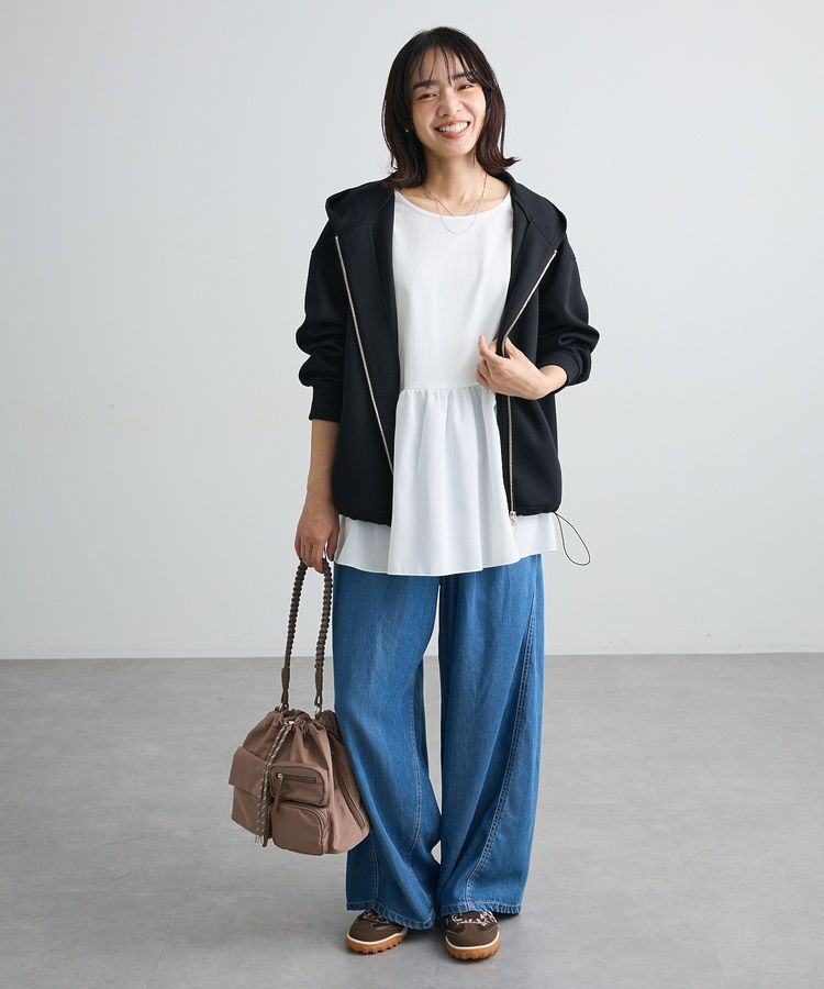 Green Parks「【WEB限定】裾フレアホワイトインナーⅡ」|Tシャツ・カットソー|