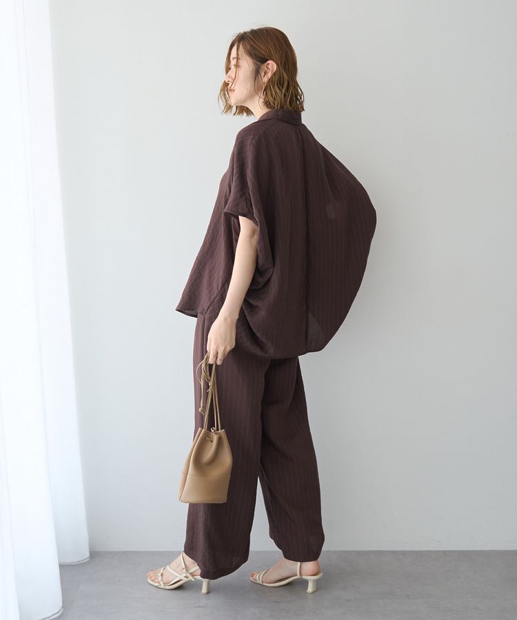 YECCA VECCA「【セットアップ可能】ストライプ柄ワイドパンツ」|その他|