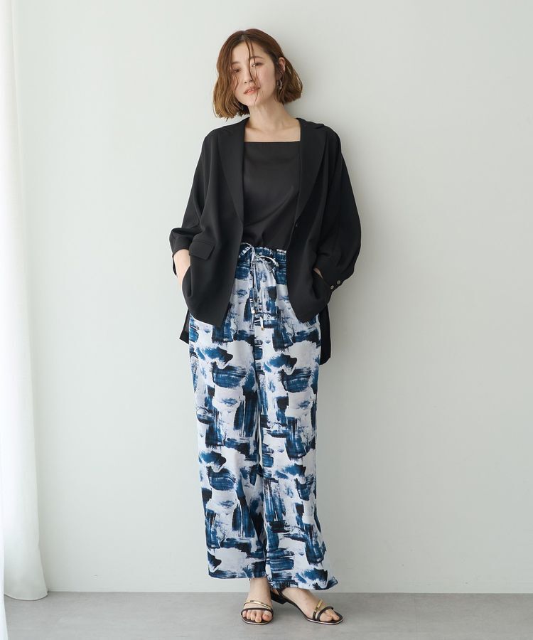 YECCA VECCA「アブストラクト柄ワイドパンツ」|その他|