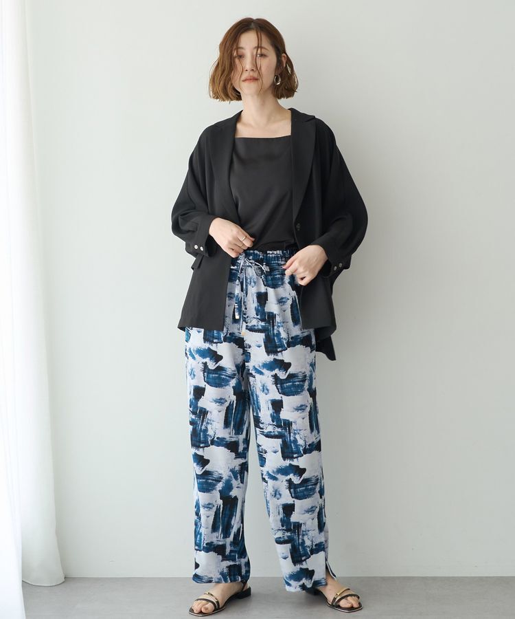 YECCA VECCA「アブストラクト柄ワイドパンツ」|その他|