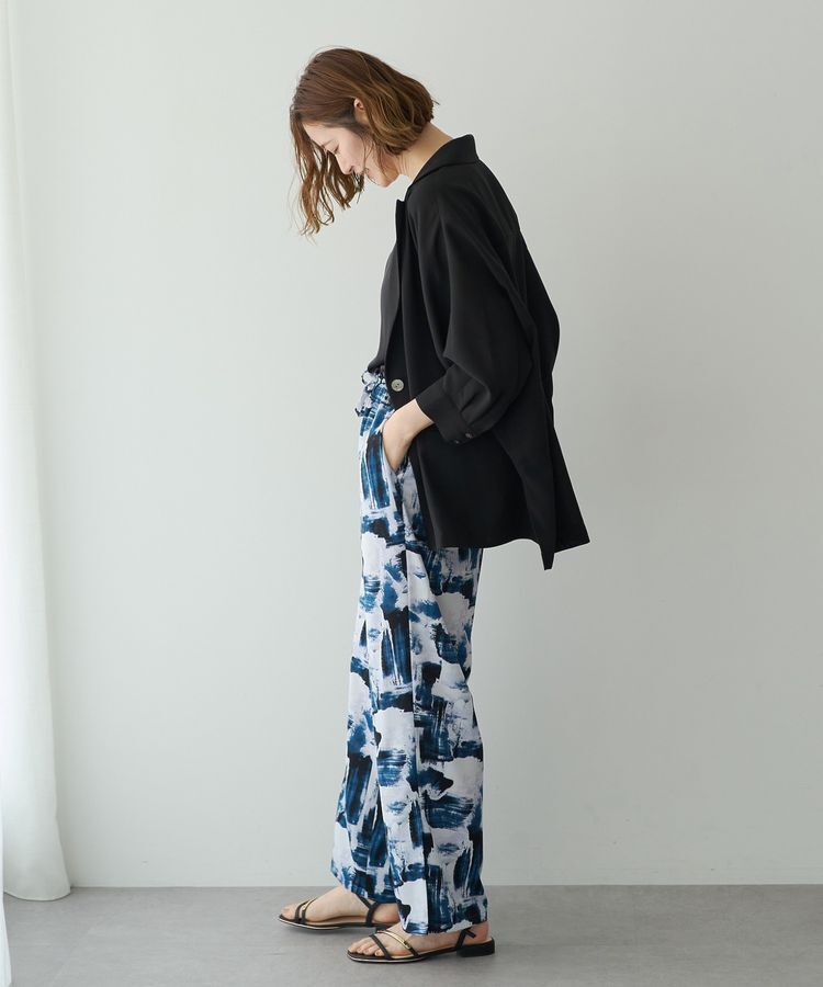 YECCA VECCA「アブストラクト柄ワイドパンツ」|その他|