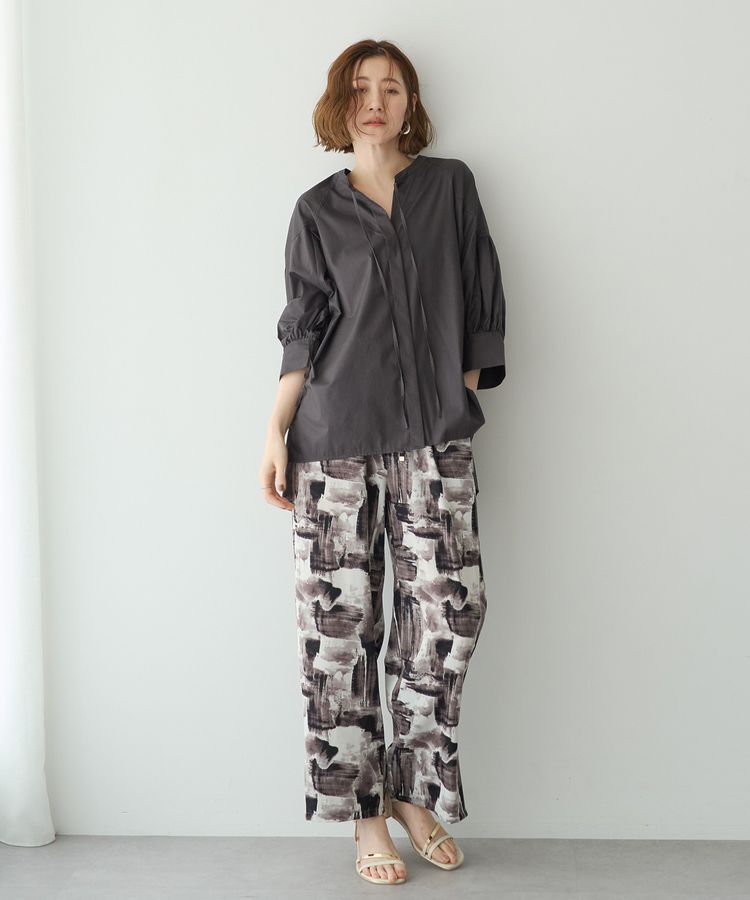 YECCA VECCA「アブストラクト柄ワイドパンツ」|その他|