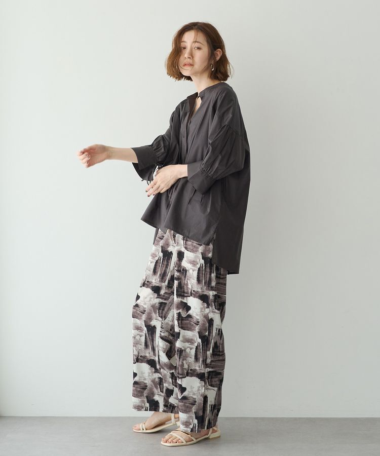 YECCA VECCA「アブストラクト柄ワイドパンツ」|その他|