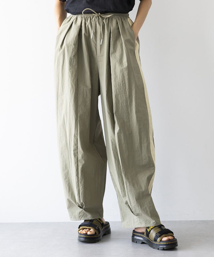 GARAGE OF GOOD CLOTHING「サイドラインバギーバレルパンツ」|その他|Khaki