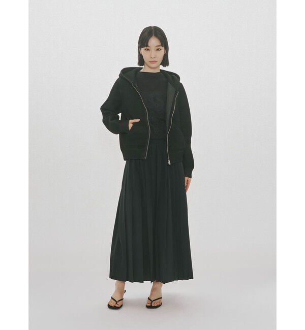 MIDIUMISOLID「MIDIUMISOLID for Ladies アシンメトリープリーツスカート」|スカート|