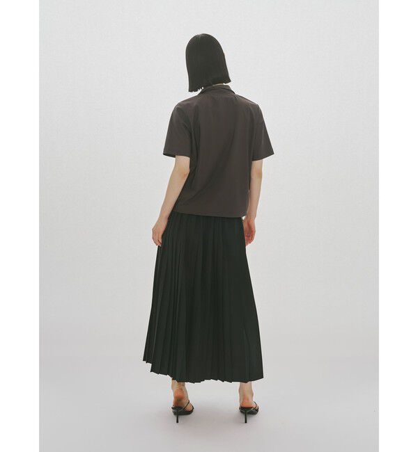 MIDIUMISOLID「MIDIUMISOLID for Ladies アシンメトリープリーツスカート」|スカート|