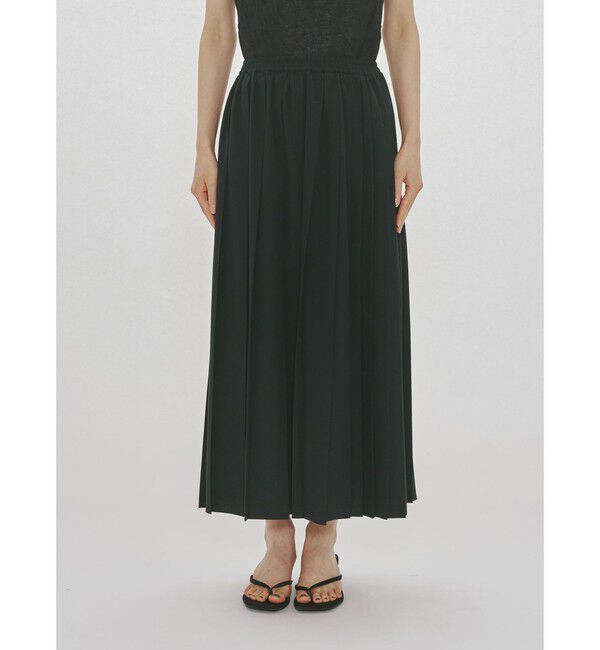 MIDIUMISOLID「MIDIUMISOLID for Ladies アシンメトリープリーツスカート」|スカート|