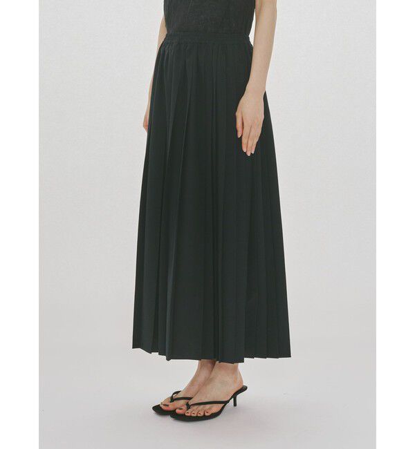 MIDIUMISOLID「MIDIUMISOLID for Ladies アシンメトリープリーツスカート」|スカート|