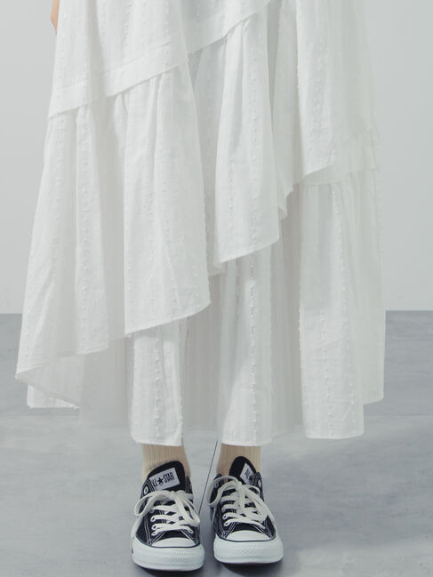 Samansa Mos2「アシメティアードラップスカート」|スカート|